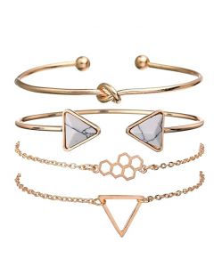 Charm Bangle Gold Plated