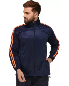 Solid Sporty Jacket Full Sleeve Solid Men Sports Jacket